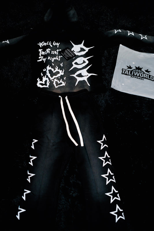 “Walk By Faith Not By Sight” Unisex Flared Set – Vintage